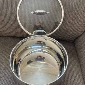 Stainless steel David Burke 11qt. Cookware Pot with Lid
